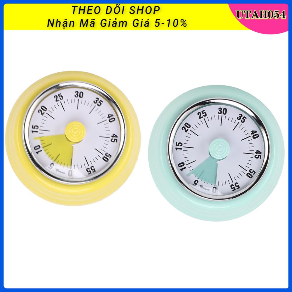 Utah054 Đồng hồ đếm ngược cơ học với mặt hiển thị trực quan bấm giờ bằng thép không gỉ cho văn phòng tập