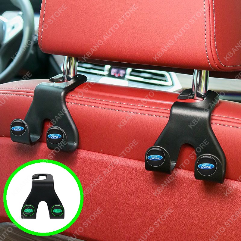 Bộ 2 Móc Treo Đồ Gắn Sau Ghế Xe Hơi Phát Sáng Cho Toyota Honda Mazda Mercedes