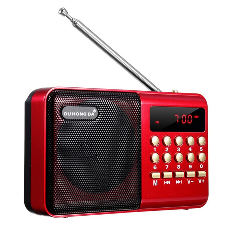 ✱BEST✱ KK11 Mini Portable Radio Digital FM USB TF MP3 Player Speaker For The Elderly