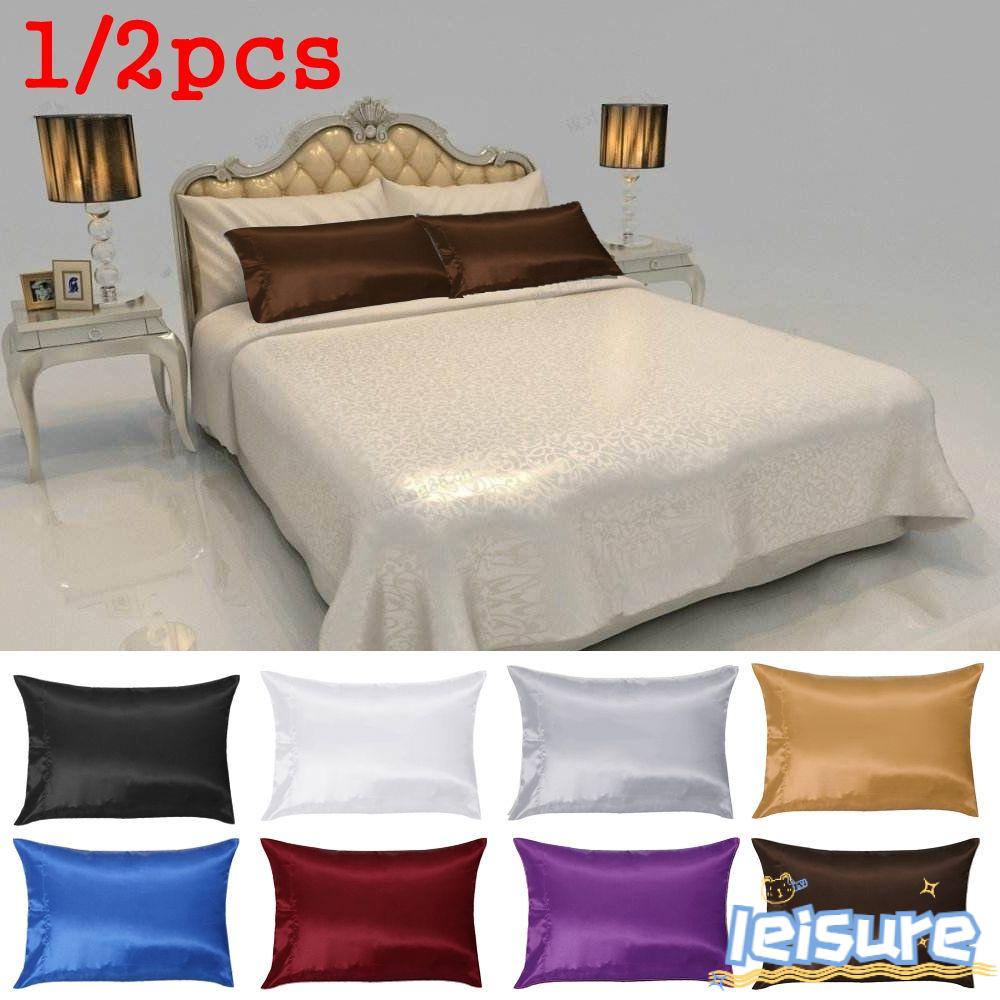Bộ 1 / 2 Vỏ Gối Lụa Satin Màu Sắc Nhã Nhặn