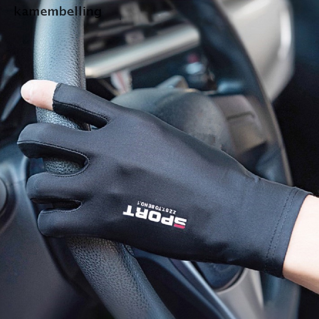 Găng Tay kamembelling Mùa Hè Bằng Lụa Lạnh Thoáng Khí Đa Ứng Dụng Cho Nam