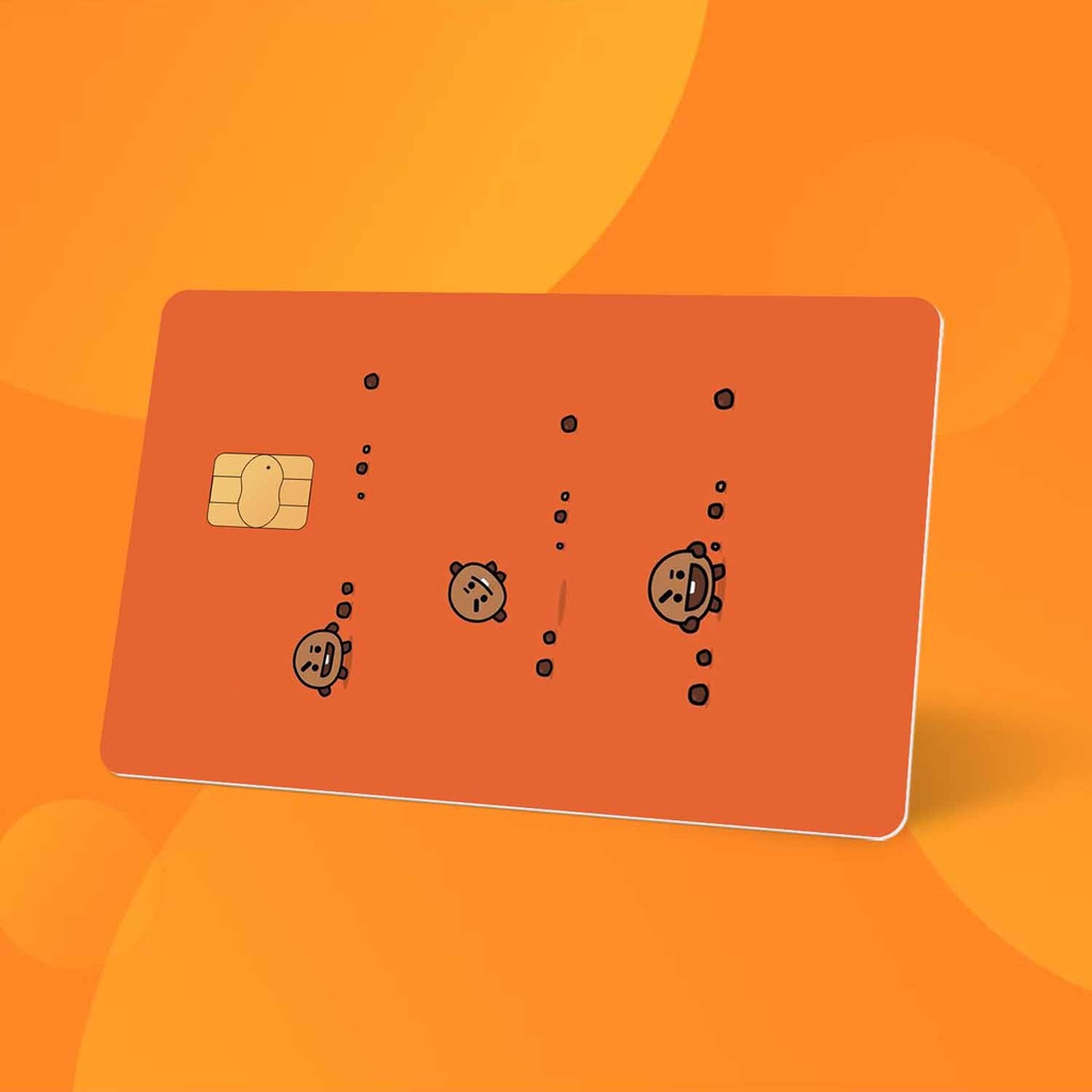 Miếng Dán Thẻ Card Shooky BT21 BTS | SKIN ATM, Thẻ Chung Cư Trang Trí - Chất Liệu Decal Vinyl Chống Nước