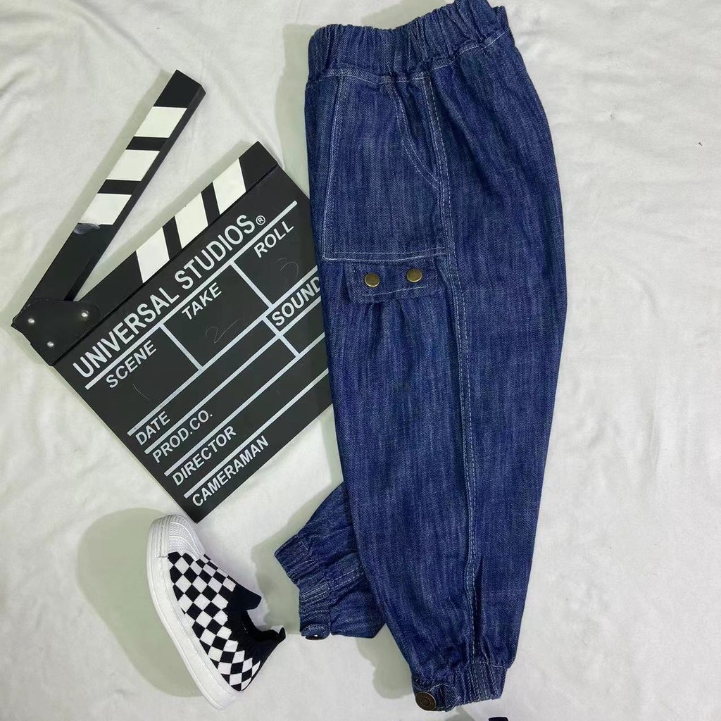 Quần Jean Dài Dáng Rộng Thời Trang Mùa Xuân 2023 Cho Bé Trai