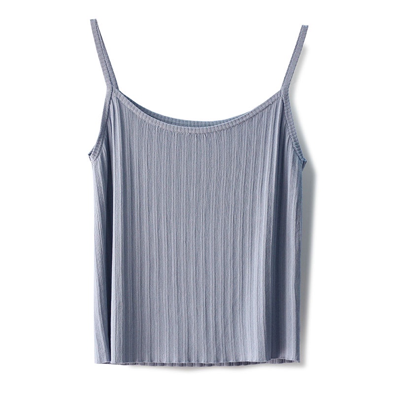 Áo tanktop SUXI dệt kim thiết kế tối giản thời trang mùa hè cho nữ