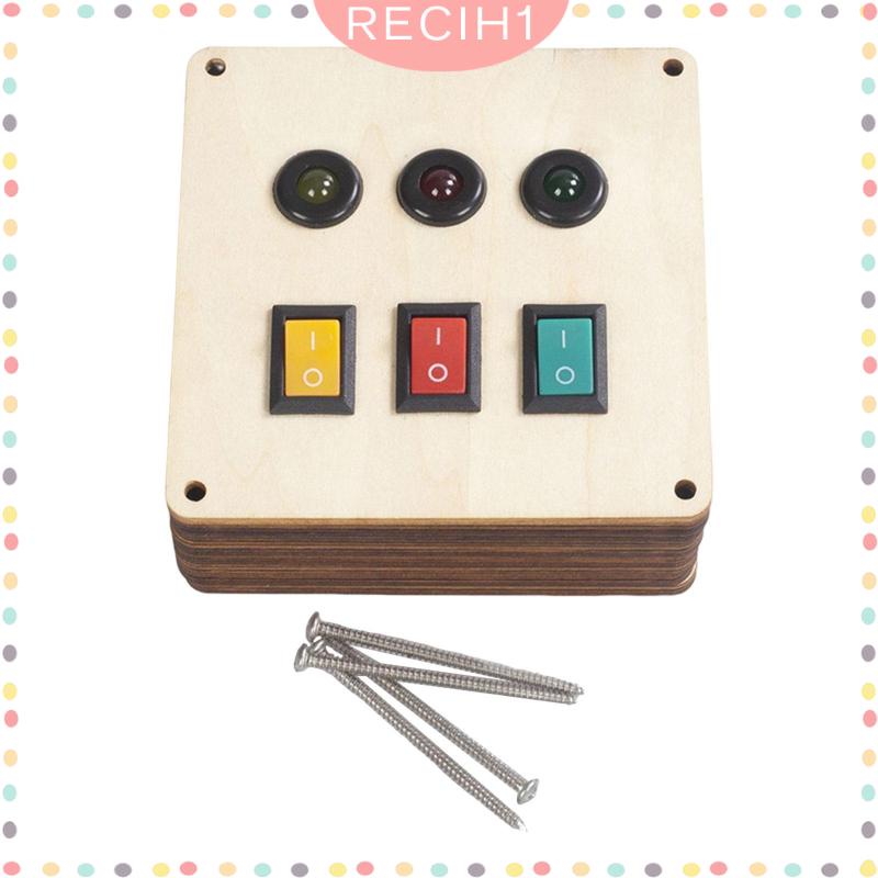 Đồ Chơi Bảng Công Tắc Đèn Giáo Dục Sớm Cho Bé Từ 3 4 5 6 Tuổi