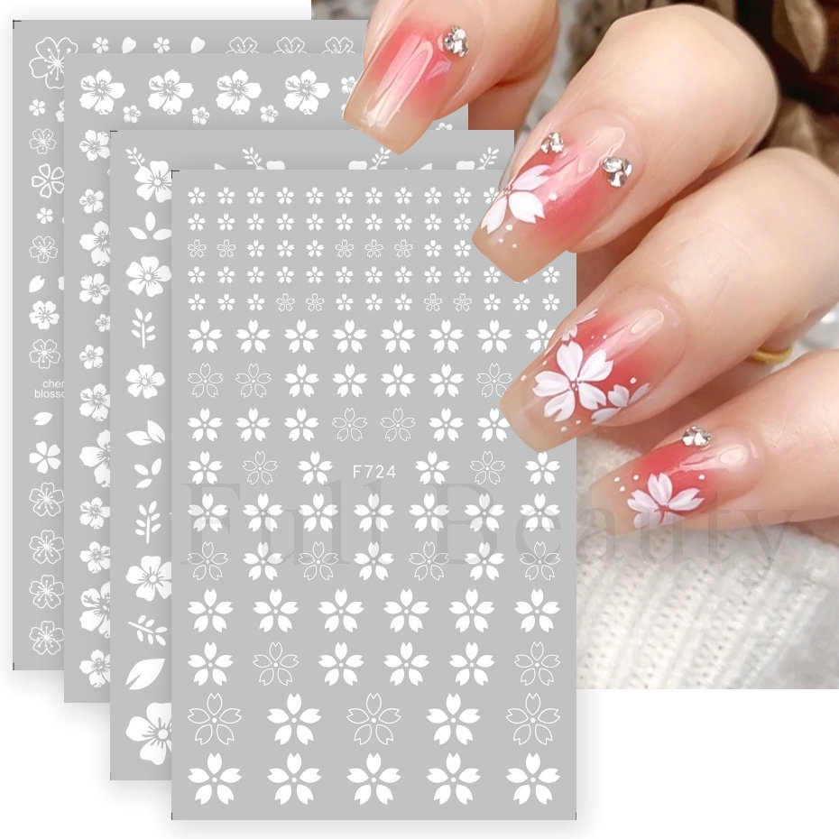Nhãn Dán Móng Tay 3D Hình Cánh Hoa Anh Đào LAF724