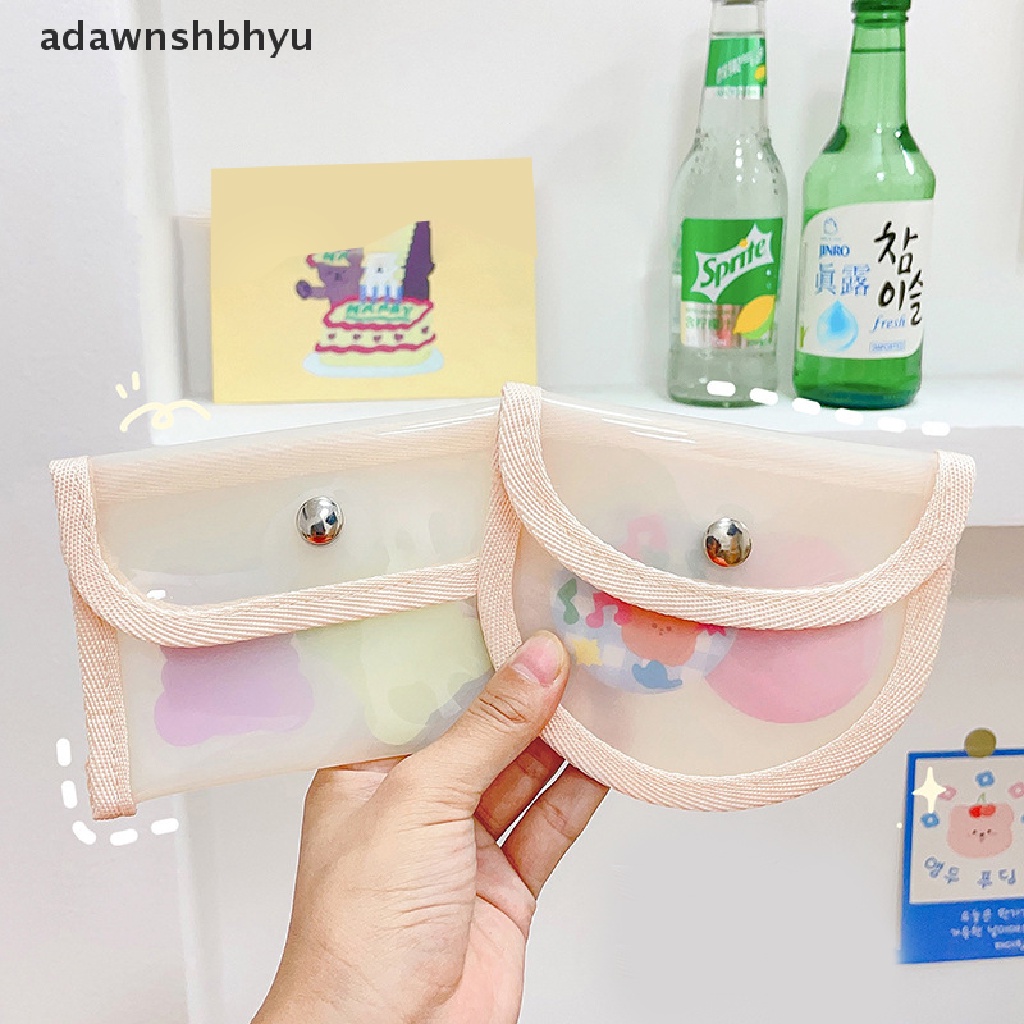 Túi Đựng Tiền Xu / Thẻ / Chìa Khóa Bằng Pvc Trong Suốt / Nhám Tiện Dụng Cho Nữ