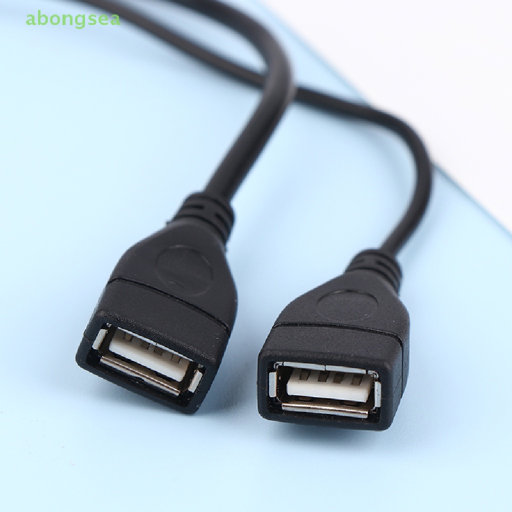 1 Dây Cáp Mở Rộng Chuyển Đổi Từ Giác Cắm 15 / 30cm Sang 2 Ổ Cắm USB 2.0