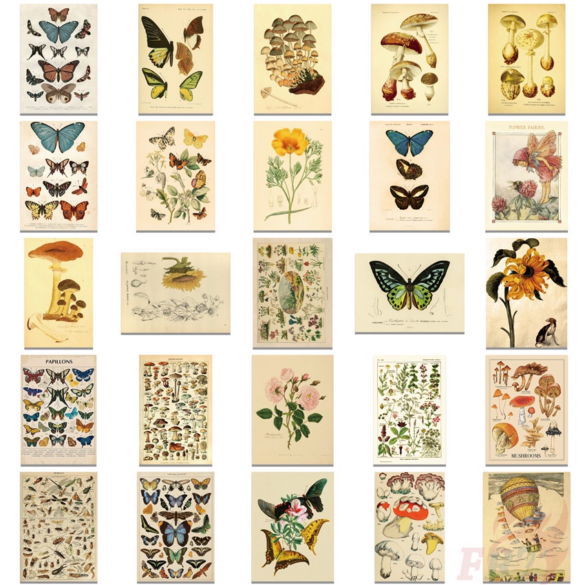 ❉ Retro Forest Guide Art Series 01 Stickers ❉ 50Pcs/Set DIY Fashion Waterproof Doodle Decals Stickers