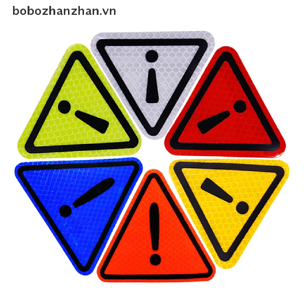 Miếng Dán Cảnh Báo Hình Tam Giác Phản Quang An Toàn Cho Xe Hơi