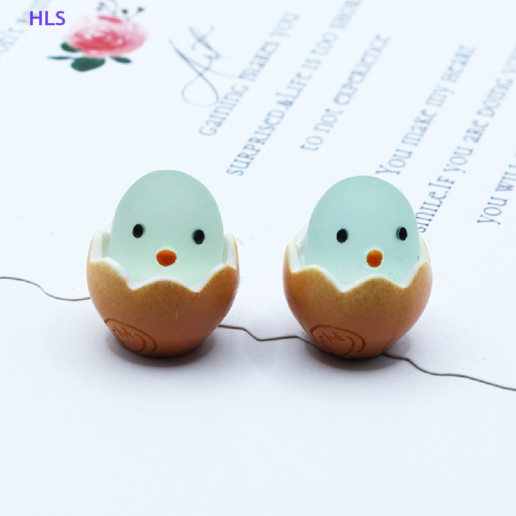 Bộ 2 Đồ Chơi Trang Trí Hình Gà Con Phát Sáng Trong Bóng Tối DIY