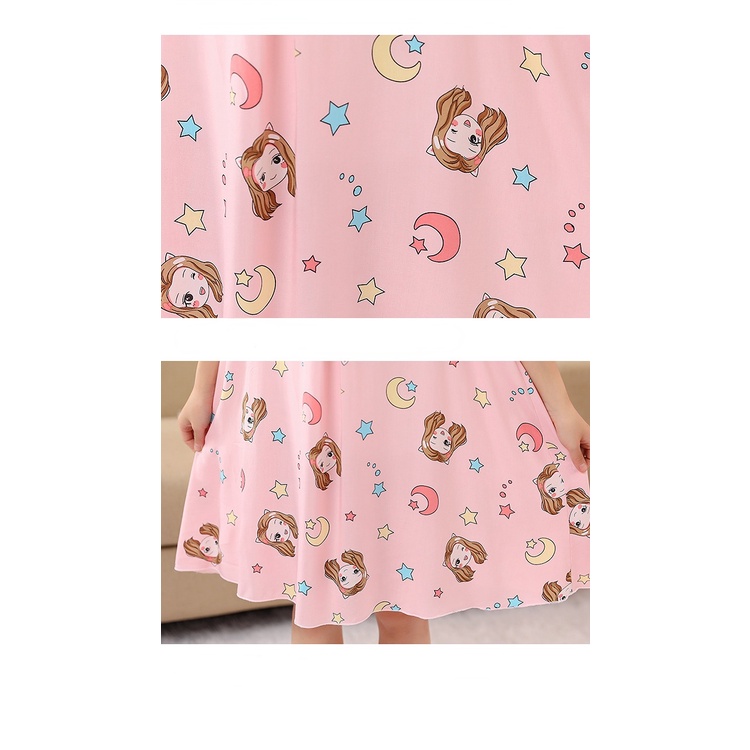 Đầm Ngủ Cotton Lụa Mỏng Không Tay Đính Nơ Dễ Thương Thời Trang Mùa Hè Dành Cho Mẹ Và Bé Gái Kích Thước 100-Xl