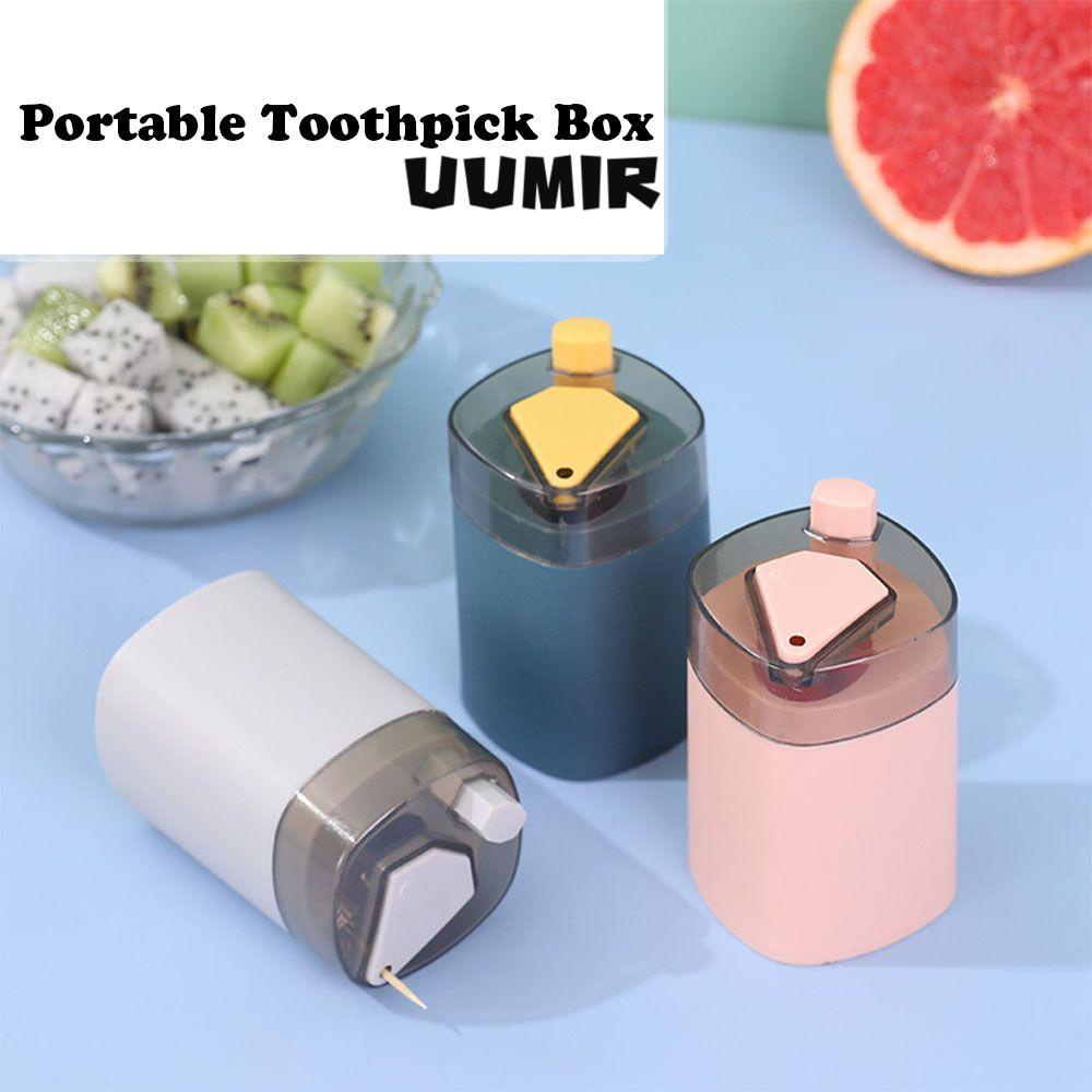 UUMIR Hộp đựng tăm xỉa răng dạng nhấn tự động tiện lợi