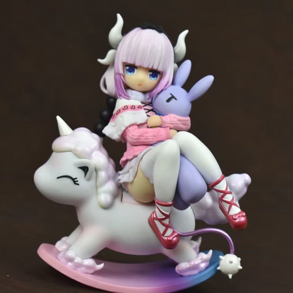 Jason Miss Kobayashis Dragon Maid Kanna Kamui Action Figure Unicorn Swinging Trojan Horse Model Dolls Toys For Kids
