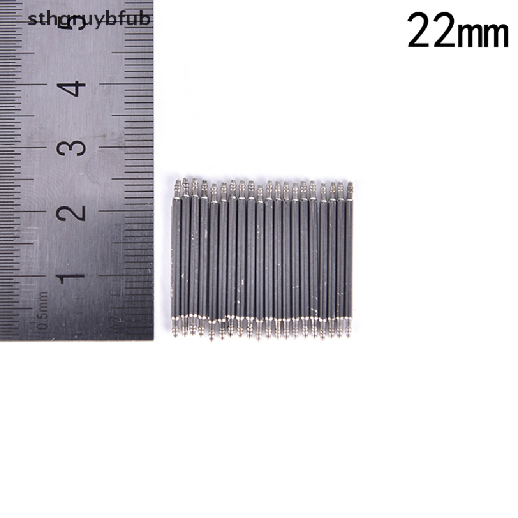 Set 20 Chốt Lò Xo Bằng Thép Không Gỉ Cho Đồng Hồ Đeo Tay Kích Thước 8-22mm