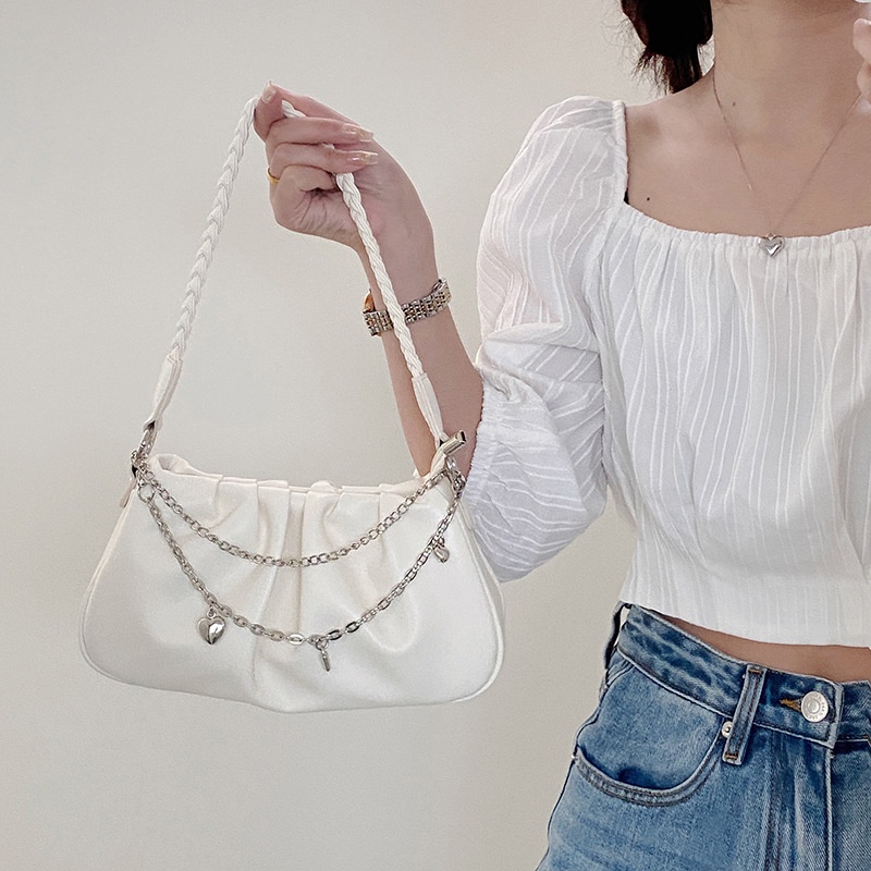 Túi đeo dưới cánh tay Hình Vuông Thiết Kế Đơn Giản Dễ Phối Đồ Cho Nữ