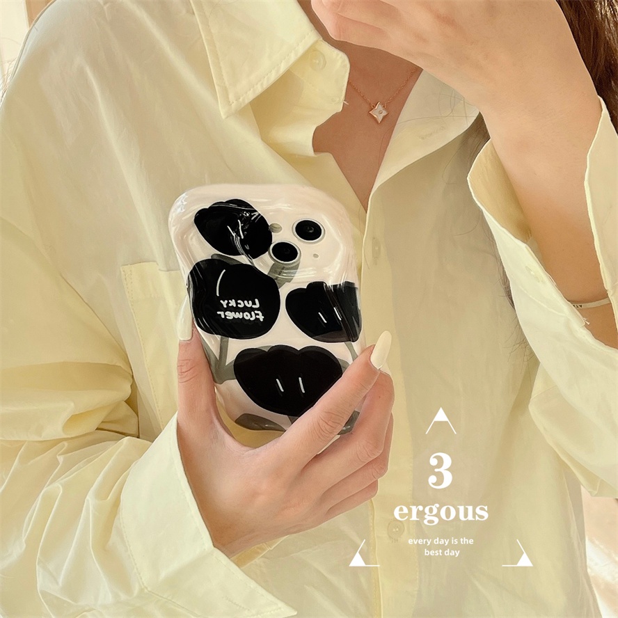 Ốp Điện Thoại TPU Mềm Họa Tiết Hoa Tulip Đơn Giản Cho IPhone 14 13 12 11 Pro Max SE2020 X XR Xs Max 7 8 6 6s Plus