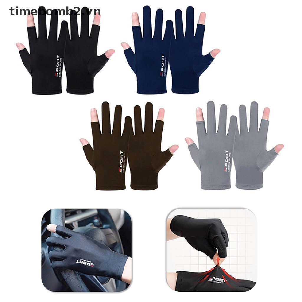 { # Mới Găng Tay Lái Xe Chống Nắng Thoáng Khí Cho Nam