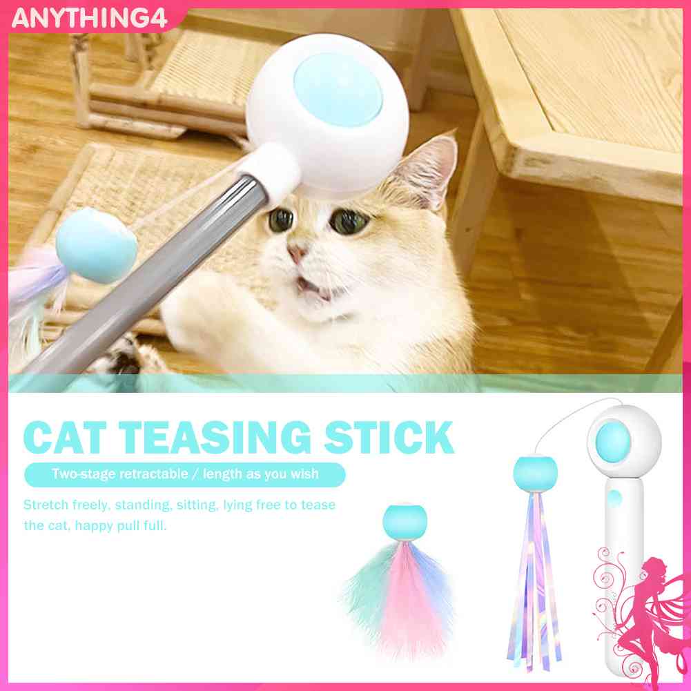✥Bất cứ thứ gì 4440✥Gậy Trêu Mèo Hình Kẹo Có Thể Thu Gọn Sáng Tạo