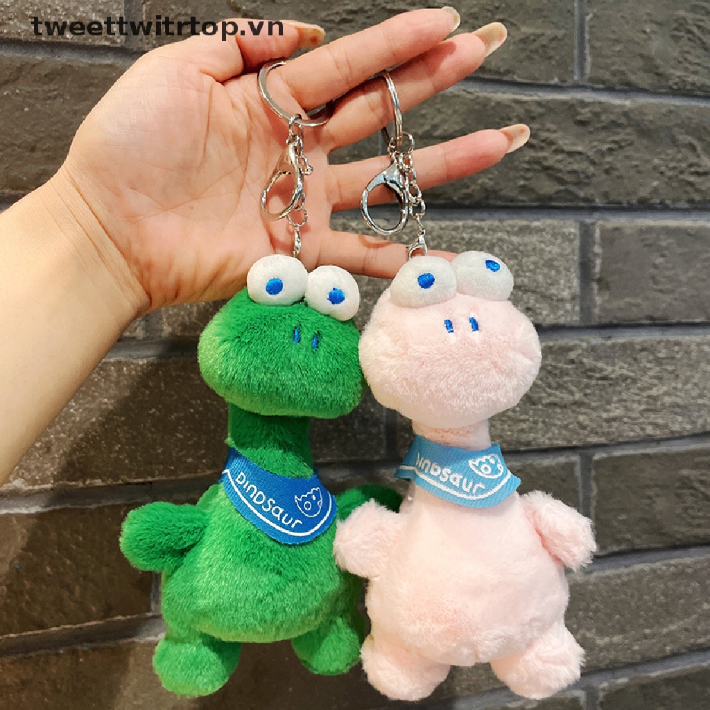 1 Móc Khóa Khủng Long Nhồi Bông 15cm Dễ Thương