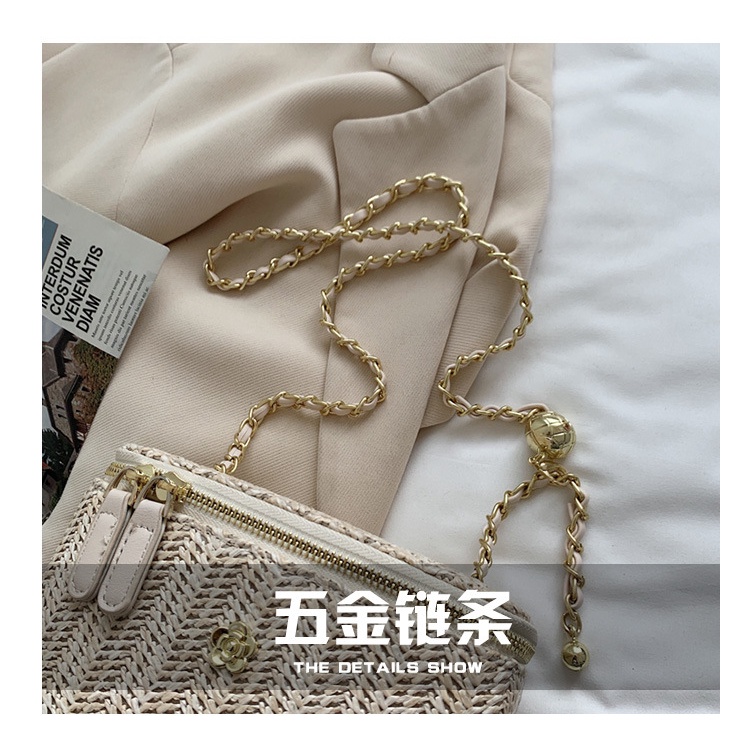 Túi Xách Đeo Chéo Vai Có Dây Xích Đựng Điện Thoại Phong Cách Bohemia Dành Cho Nữ