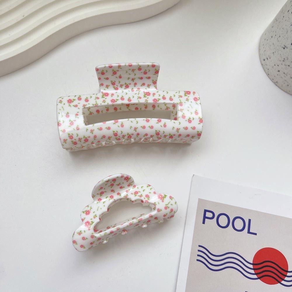 DANES Kẹp Tóc Đuôi Ngựa Hình Cá Mập / Hoa Khoét Rỗng Nhỏ Xinh Thời Trang Dự Tiệc Kiểu Hàn Quốc Cho Bạn Gái