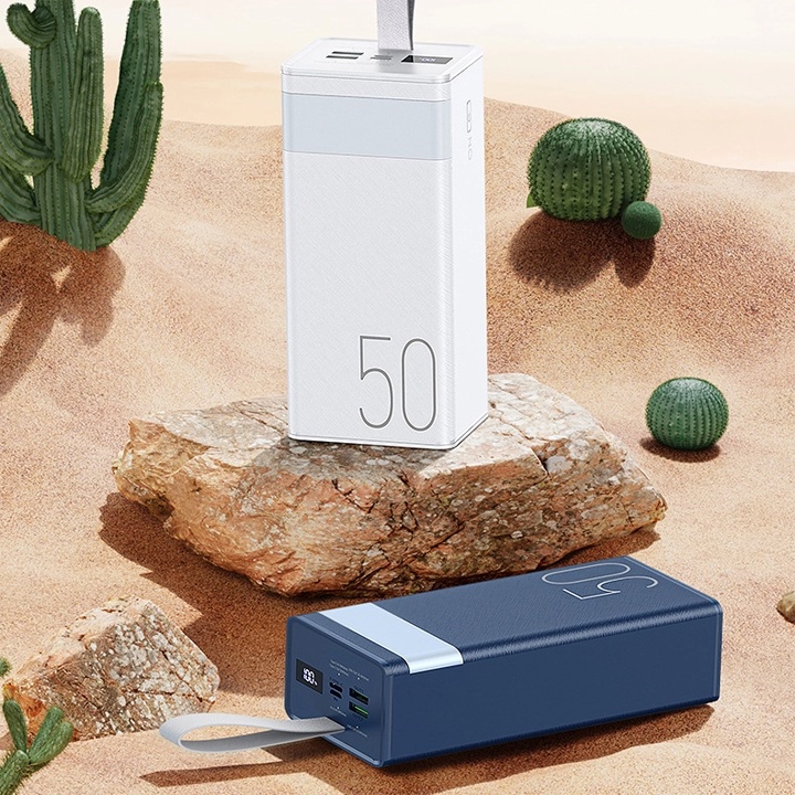 Pin dự phòng sạc nhanh Remax RPP-321 dung lượng 50000mAh đèn pin chiếu sáng - hỗ trợ QC 22.5 và PD 20W