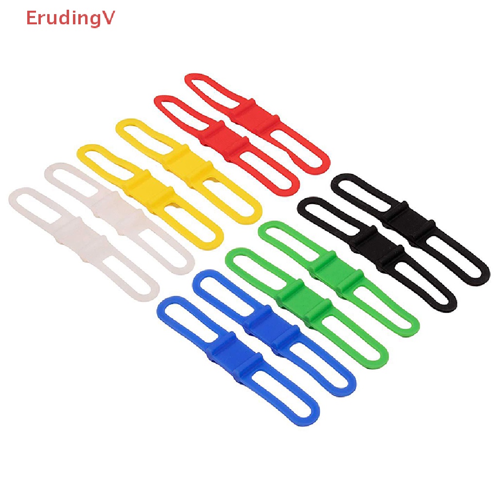 [ErudingV] Dây Buộc Đèn Bằng Silicon Cho Xe Đạp