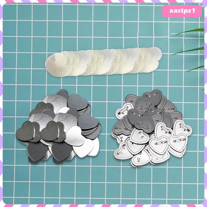Set of 100 Blank Button Badges Metal Button Button Maker for Badge Making