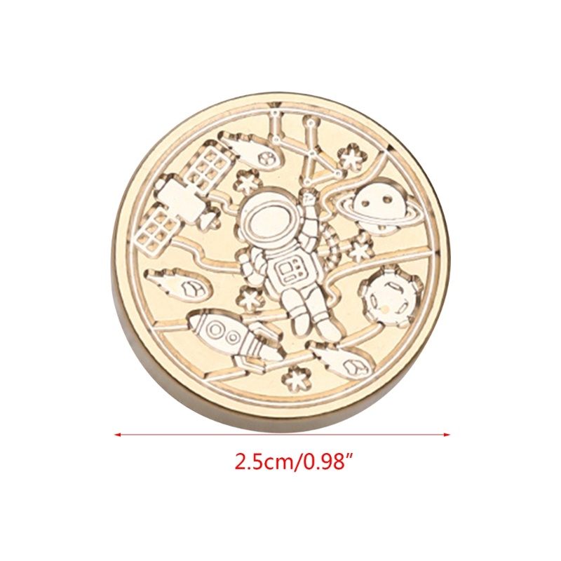 Đầu Con Dấu Sáp Hình Phi Hành Gia Dùng Trang Trí Sổ Tay / Nhật Ký DIY