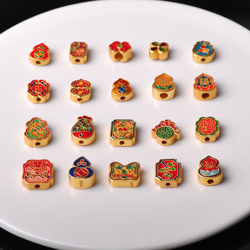 Vòng Tay Dây Bện Màu Sắc Vàng Phong Cách Trung Hoa Cổ Điển diy Không Gây Dị Ứng Vòng Tay Dây Bện Thủ Công Màu Sắc Đa Dạng