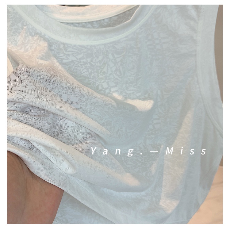 Áo Thun Bóng Chày Ba Lỗ Dáng Rộng Thời Trang Tập Yoga