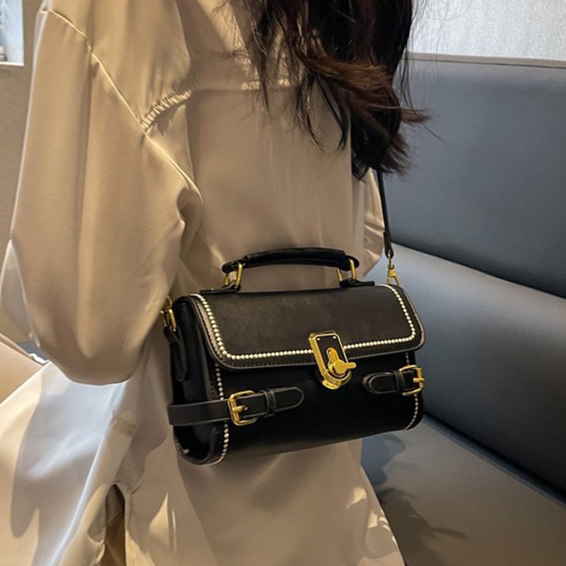 Túi đeo chéo IELGY dáng vuông nhỏ phong cách Pháp thời trang cao cấp cho nữ