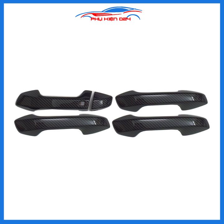 Ốp tay hõm Kia K3 2021-2022-2023-2024 vân Cacbon bảo vệ chống trầy cửa xe