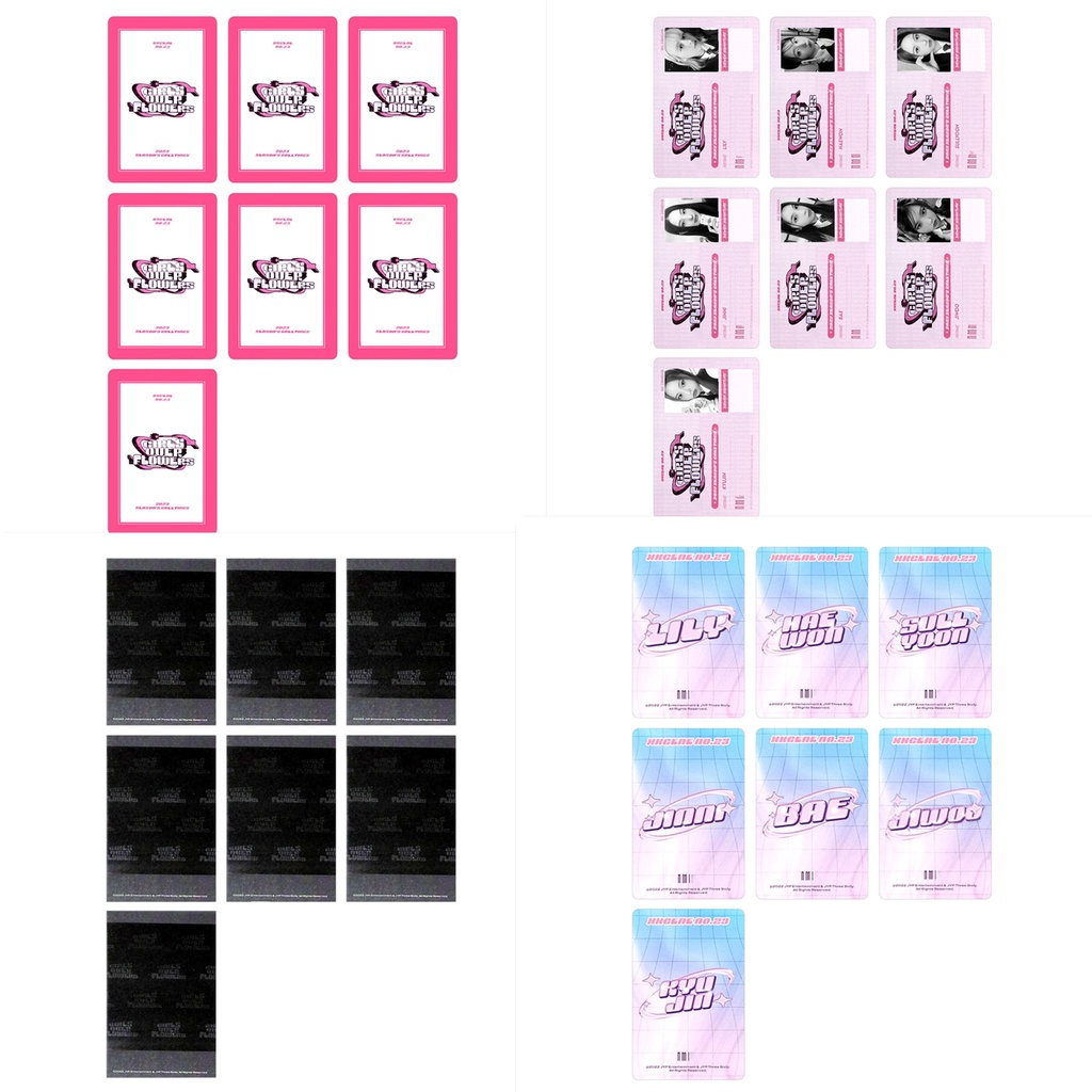 Set 7 Tấm Ảnh Lomo Card LILY HAEWON BAE JIWOO Kpop 2023