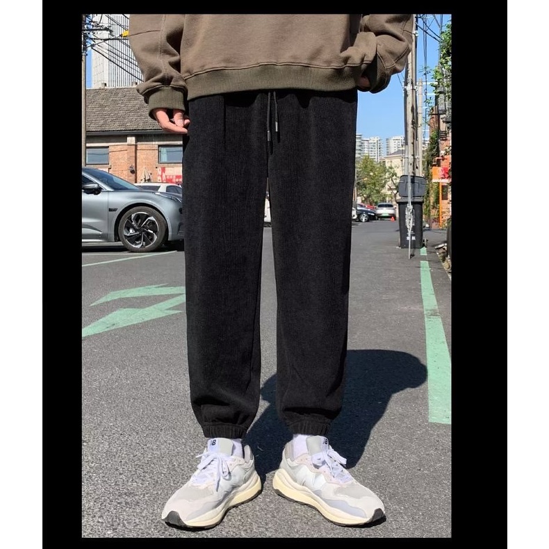 Quần Dài Lưng Thun Ống Rộng Phong Cách Hàn Quốc Thời Trang Cho Nam Size M-5XL