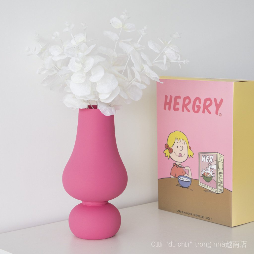 Hàng Mới Về Chính Hãng Hàng Mới Về Lọ Hoa Gốm Sứ Mềm Mại Màu Hồng Sáng Tạo Dùng Để Trang Trí Khách Sạn / Nhà Máy Sản Xuất Trực Tiếp IBFB