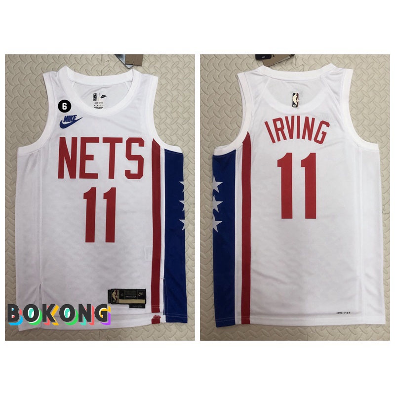 Áo Bóng Rổ Jersey Brooklyn Nets Kyrie Irving Màu Đen Thời Trang 2023 Cho Nam