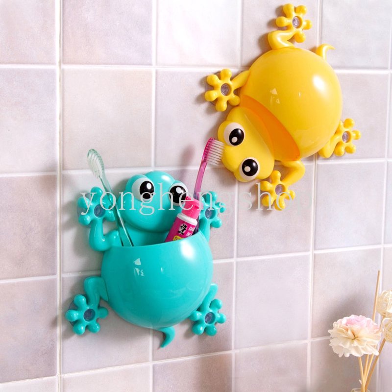 Giá Đỡ Bàn Chải Đánh Răng Gắn Tường Hình Ếch Dễ Thương