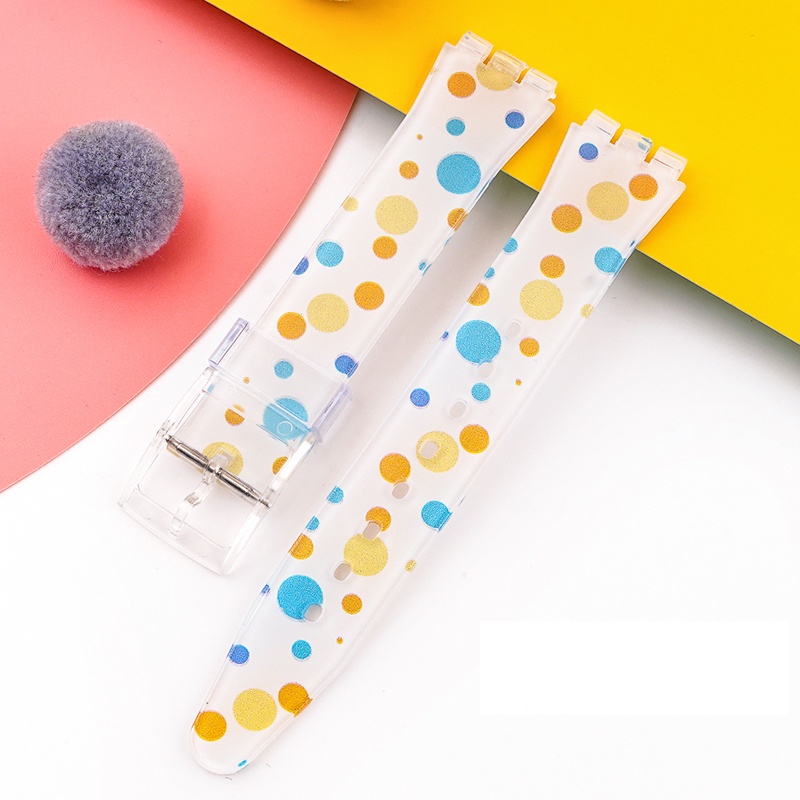 Dây Đeo Bằng Silicone Cho Đồng Hồ Swatch 17 / 19MM