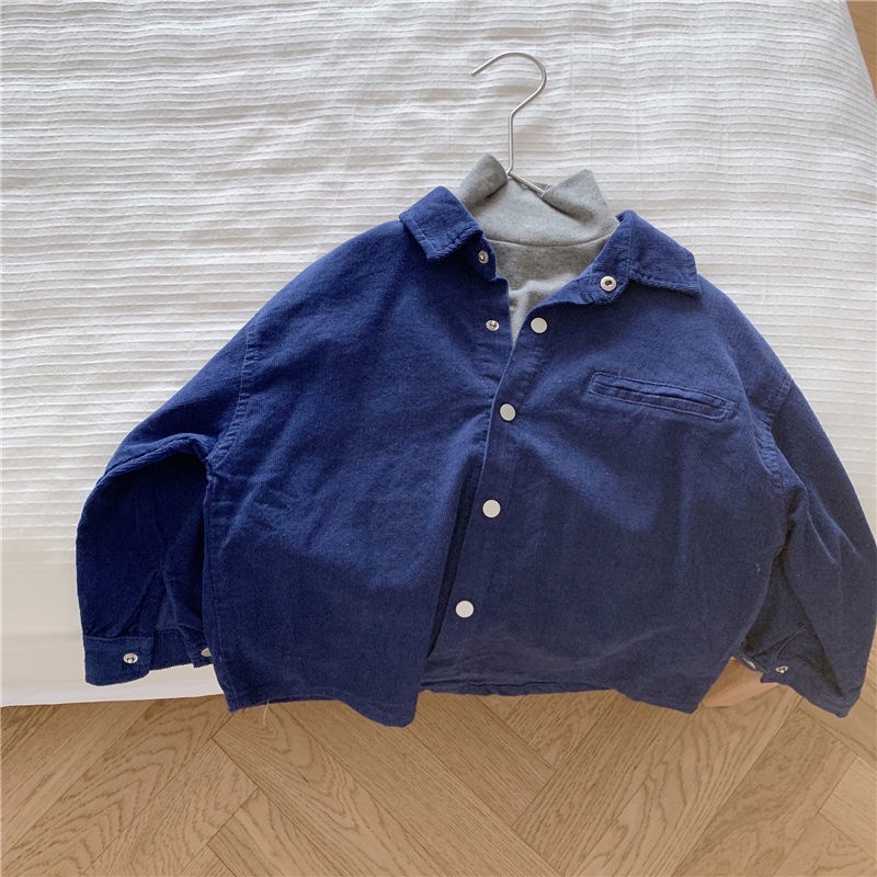 Áo Sơ Mi Màu Sắc Đơn Giản Phong Cách Nhật Bản Cho Bé Trai 1-7 Tuổi