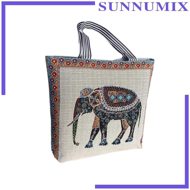 Túi Vải Canvas Đeo Dưới Cánh Tay Trọng Lượng Nhẹ Có Khóa Kéo Cho Nữ