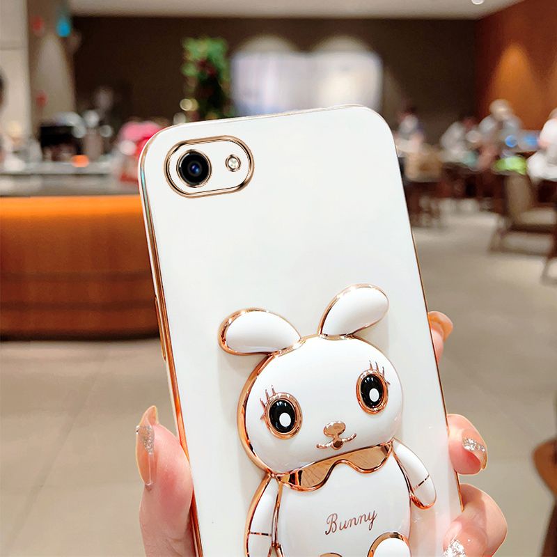 Ốp Điện Thoại Có Giá Đỡ Hình Thỏ Cho Vivo 1803 / 1808 / 1812 / 1713 / 1801 / 1724 / 1719 / 1609 / 1601 / 1612 / 1611
