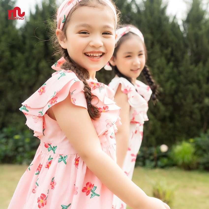 Váy bé gái thô bèo cánh tiên RIOMIO 2,3,4,5,6,7,8,9 tuổi đầm baby doll hoa dễ thương cho bé đi chơi dã ngoại RV577