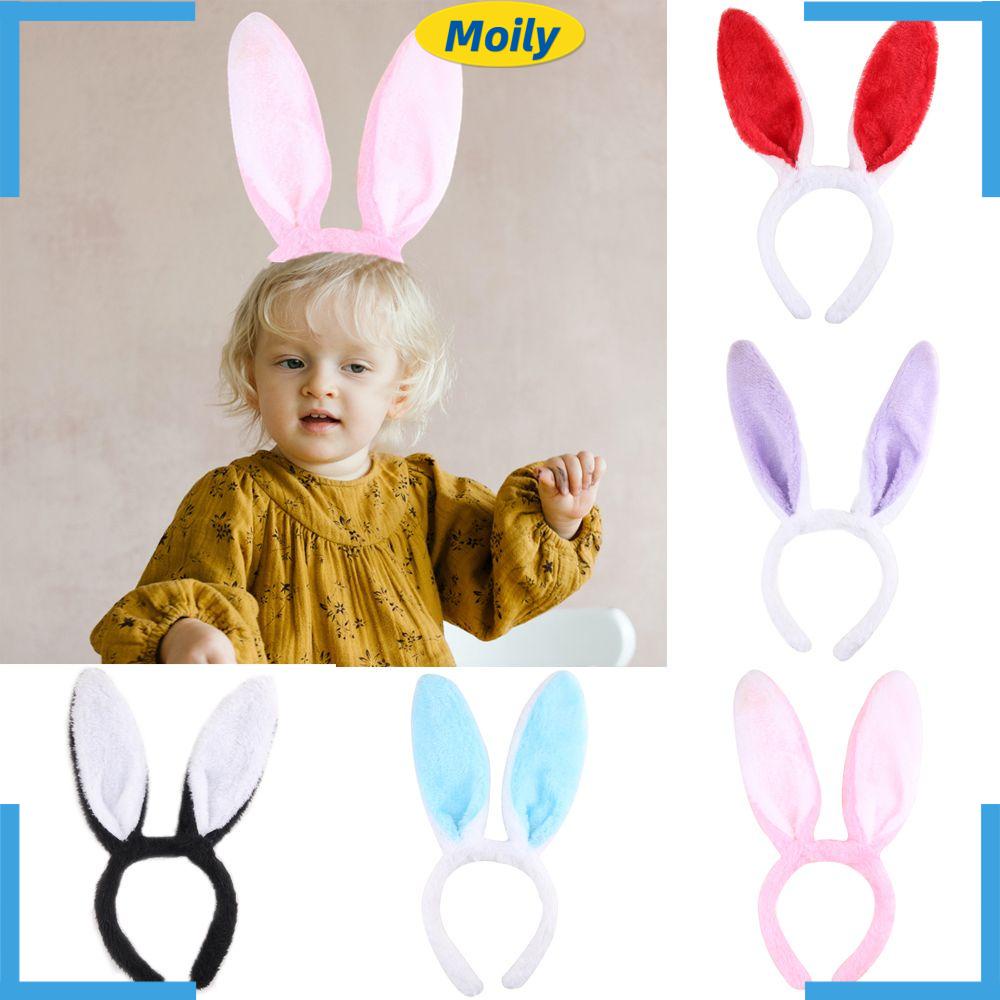 Băng Đô Cài Tóc Tai Thỏ Nhiều Màu Dễ Thương Cho Nữ