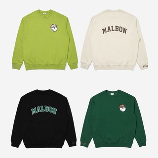 Áo sweater cổ thuyền in chữ malbon phong cách hàn quốc