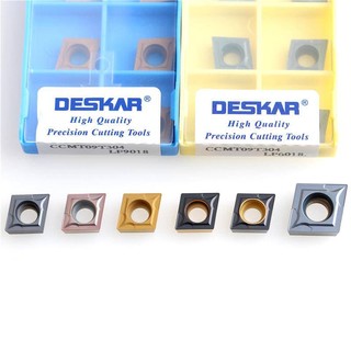  Set 10 Lưỡi Dao 100% Chính Hãng Cho Máy Tiện CNC060204 Đèn Led CCMT Ccmtt CCMT Chất Lượng Cao060208 Ccmt09t304 CCMT09T308 CCMT120404 Đèn Led CCMT Ccmtt CCMT Chất Lượng Cao120408 Phụ Kiện Chèn Máy Xoay LF6018 LF6118 CNC 
