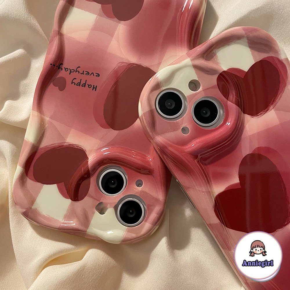 Ốp Điện Thoại Dẻo Họa Tiết Trái Tim Đỏ Rượu Phong Cách Cổ Điển Cho IPhone 11 Casing 14 Pro Max Ip 13 12 11 Pro Max 14 Pro Max