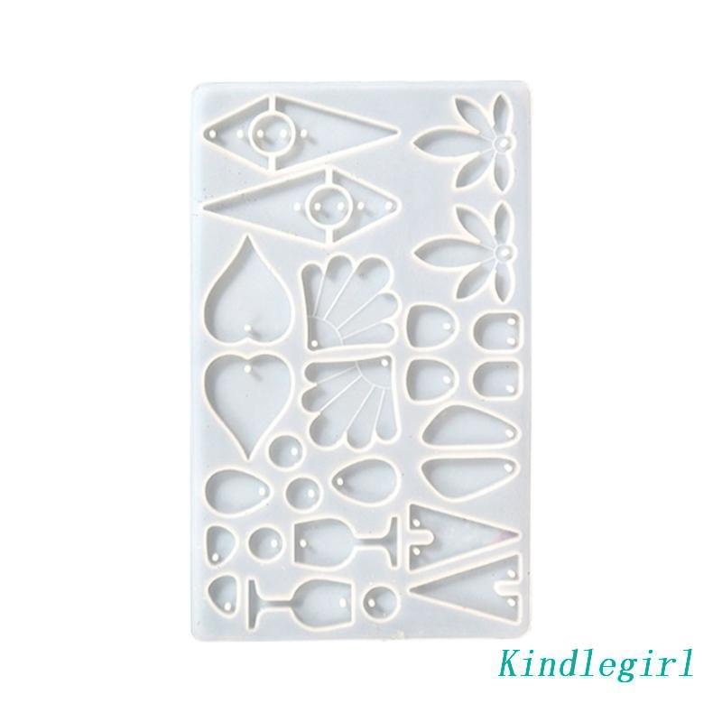 Khuôn Silicone Tạo Hình Làm Mặt Dây Chuyền Hình Lá Phong / Giọt Nước