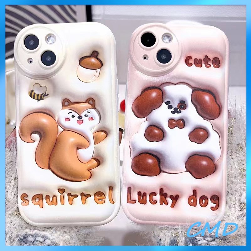 Ốp lưng iphone Điện Thoại Chestnut Squirrel 3D vừa có cảm giác nhìn, đệm khí, silicon Cho Iphone 6 / 6S / 6splus / se / 7 / 7plus / 8 / 8plus / X / xs / xsmax / 11 / 12 / 13 / 14 / Plus / pro / pro max-5069